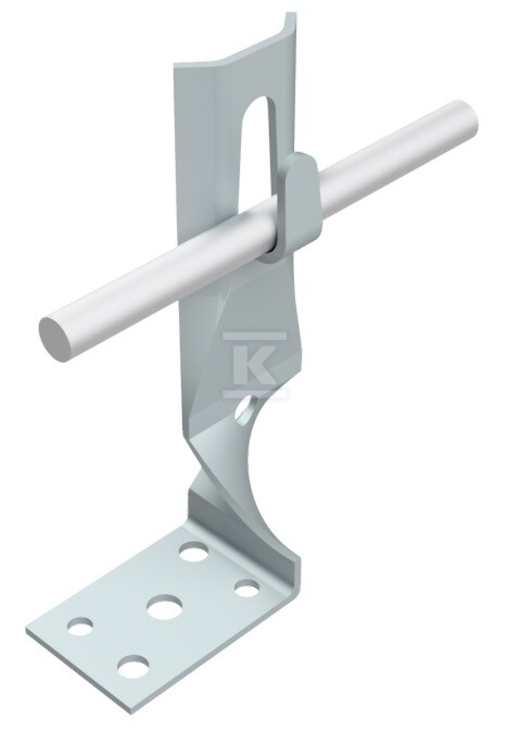 Uchwyt kątowy zacisk skręt h=14cm (stal - AH05091