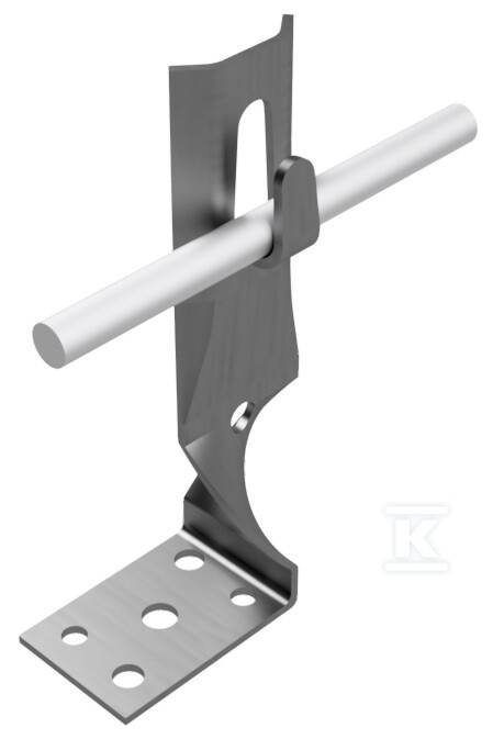Uchwyt kątowy zacisk skręt h=7cm (stal - AH05073
