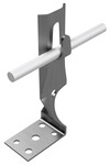 Кутовий затискний кронштейн h=7см (нержавіюча сталь) /IN/