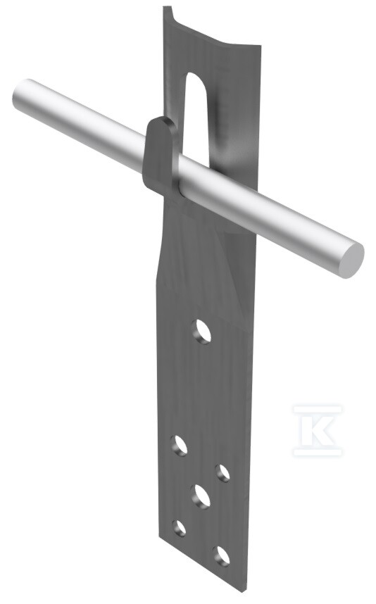 Uchwyt prosty zacisk h=8cm (stal - AH11033