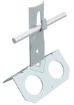 Верхній затискний тримач, козирок h=8cm (оцинкована сталь) /OC/