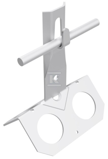 Uchwyt szczytowy zacisk, daszek h=8cm - AH21054
