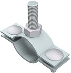 Утримувач Ø30-45mm з різьбою M10 (оцинкована сталь) /OC/