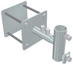 Кріплення щогли бічне з подвійною пластиною-трубою Ø48 (оцинкована сталь) /OC/