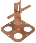 Кріплення на клейкій основі з металевою основою з затискними отворами h=9cm (мідь) /CU/