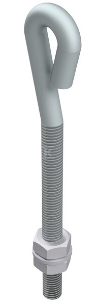 Uchwyt naciągowy oczko l=16cm (stal - AH13011