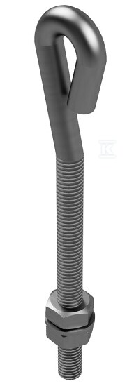 Uchwyt naciągowy oczko l=40cm (stal - AH13033