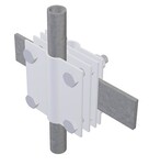 З'єднувач заземлення 4-пластинчастий великий B до 40 мм Ø20 мм (алюміній) /AL/