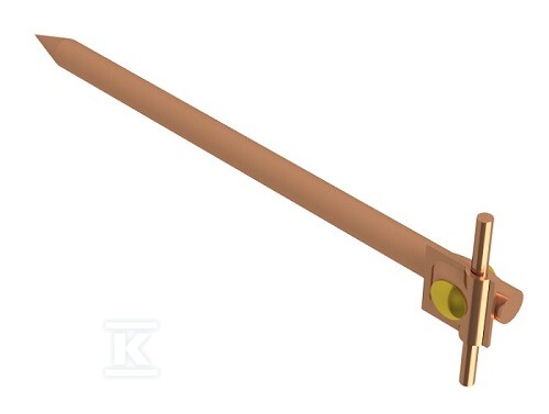 Kotwa wbijana z blokadą l=35cm (miedź) - AH15022