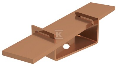 Uchwyt do bednarki B do 50x4mm (miedź) - AH26012