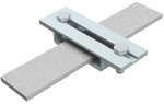 Утримувач для трубної арматури 2-плитковий B до 50мм (оцинкована сталь) /OC/