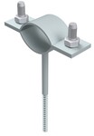Утримувач для труби заземлення - вкручуваний Ø 30-45mm (оцинкована сталь) /OC/