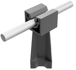 Стовпчик h=6 2см чорний (пластик) /TW/