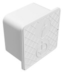 Настінна контрольна коробка 150x150x100mm біла (пластик) /TW/