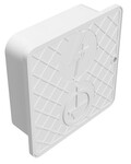Настінна контрольна коробка 150x150x55mm біла (пластик) /TW/