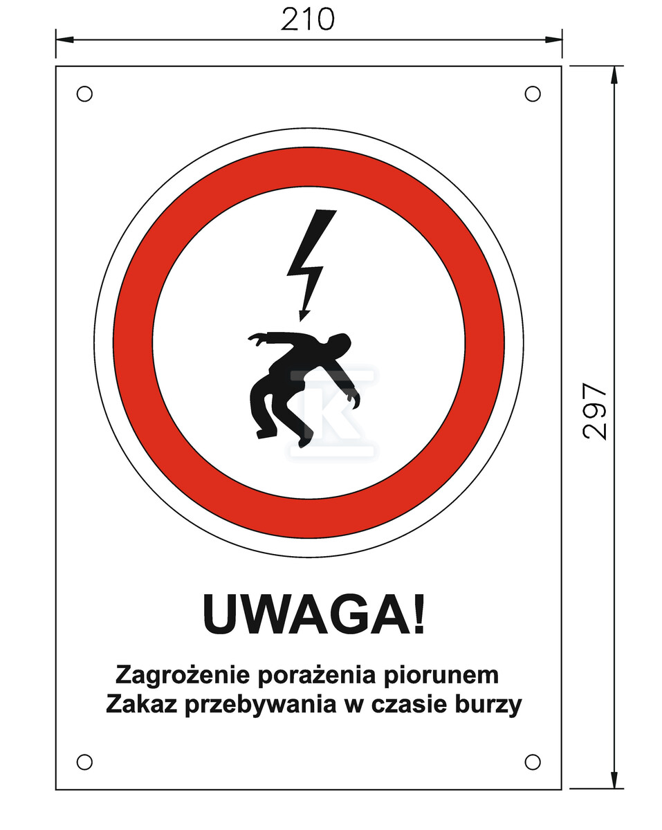 Tabliczka ostrzegawcza - AH12310