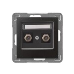 Подвійне антенне гніздо типу F — ANTRACYT IMPRESJA