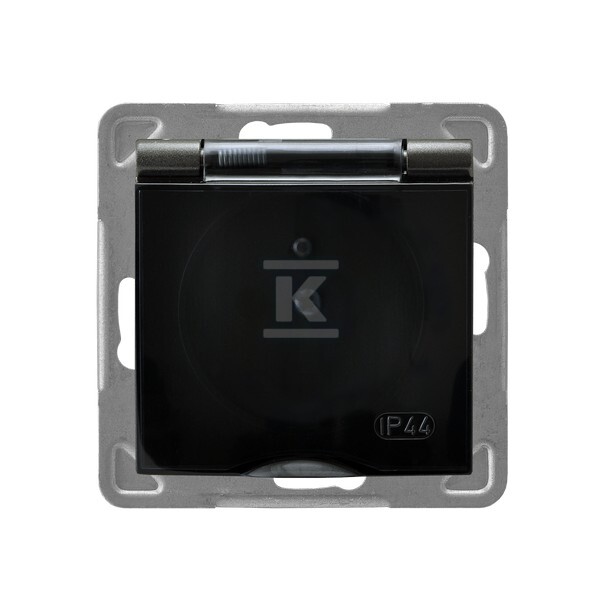 Бризкостійка розетка з заземленням - GPH-1YZ/M/50/D