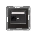 Одинарний комп'ютерний роз’єм, категорія 5e MMC — антрацит Імпресія