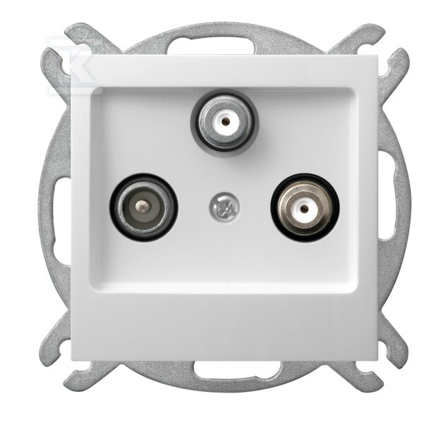 Розетка RTV-SAT з двома вихідами SAT — - GPA-Y2S/M/00