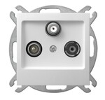 Кінцева розетка RTV-SAT - білий