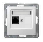 Комп'ютерна розетка одинарна, кат. 5e MMC - БІЛИЙ IMPRESJA