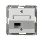 Корпус одиночного роз'єму типу Keystone під кутом – BIAŁY IMPRESJA