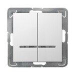 Двогруповий свічковий з’єднувач з помаранчевою підсвіткою — БІЛИЙ ІМПРЕСІЯ