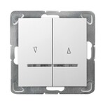 З’єднувач жалюзі з оранжевою підсвіткою та механічним блокуванням — БІЛИЙ