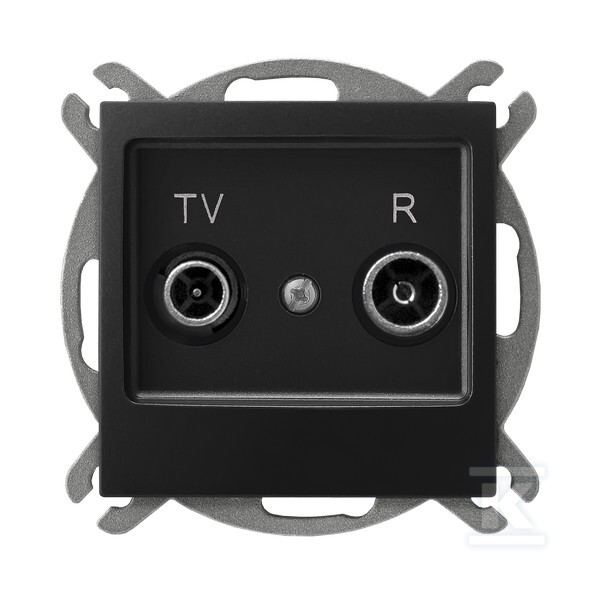 Роз’єм RTV пропускний 10-дБ — матовий - GPA-10YP/M/33