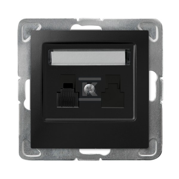 Одинарний телефонний роз'єм – матовий - GPT-1Y/M/33