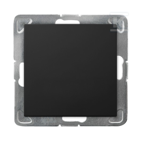 Однополюсний вимикач - чорний матовий - ŁP-1Y/M/33