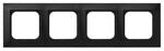 Рамка четвірна - чорний матовий IMPRESJA R-4Y/33