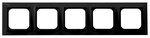 Рамка п'ятикратна - чорний матовий IMPRESJA R-5Y/33