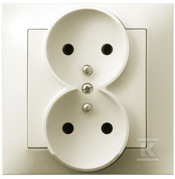 Подвійне гніздо з заземленням у - GP-2YZ/27