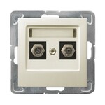 Подвійне антенне гніздо типу F — ECRU IMPRESJA