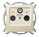 Розетка RTV-DATA - ECRU IMPRESJA