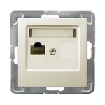 Одиночний комп'ютерний розет, категорія 5e MMC - ECRU IMPRESJA
