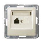 Одинарна телефонна розетка в ECRU IMPRESJA
