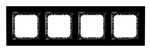 Чотирикамерна рамка — чорне скло ІМПРЕСІЯ