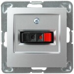 Одинарний роз’єм для динаміка — срібло Імпресія