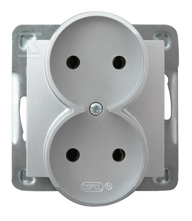 Подвійний розетковий модуль без рамки — - GP-2YR/M/18