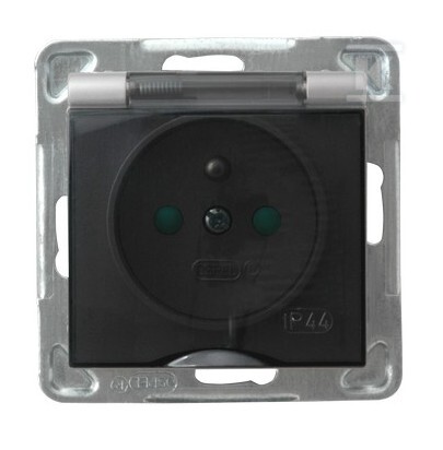 Водонепроникна розетка з заземленням - GPH-1YZP/M/18/D