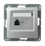 Одинарний телефонний роз’єм — срібло з імпресією