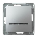 Однополюсний з’єднувач із синім підсвічуванням — СРІБЛО IMPRESJA