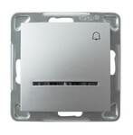 З’єднувач звірний «дзвінок» з синім підсвічуванням — СРЕБРО IMPRESJA