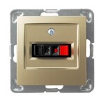 Одинарне гніздо для динаміка — золотистий металік «Імпресія»