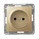 Одинарна розетка — золотистий металік Імпресія