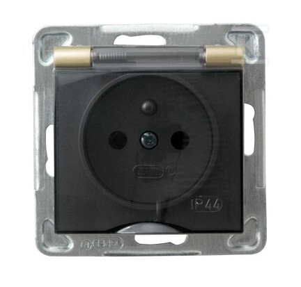 Gniazdo bryzgoszczelne z uziemieniem - GPH-1YZ/M/28/D