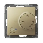 Регулятор температури з підлоговим датчиком — ЗОЛОТИСТИЙ МЕТАЛІК ІМПРЕСІЯ